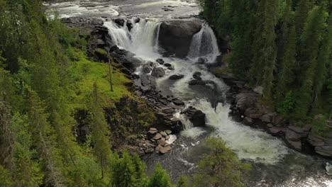 ristafallet waterfall in the western part of jamtland is listed as one of the most beautiful waterfalls in sweden.