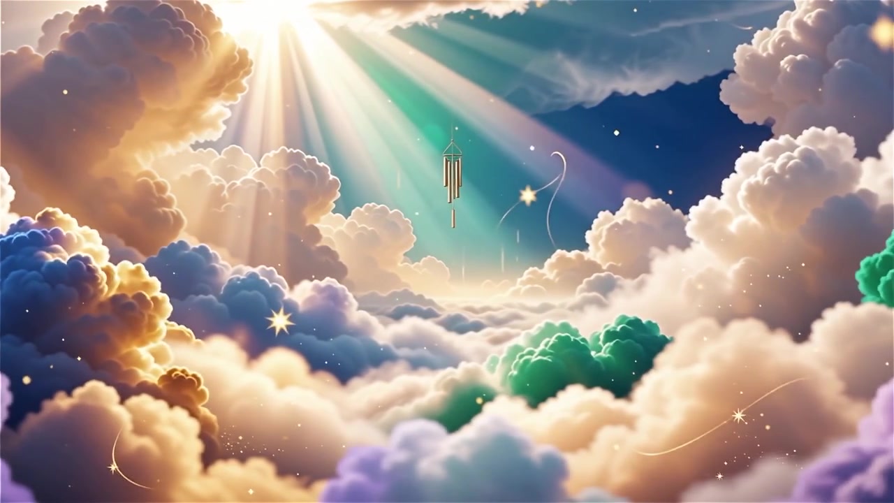 Sfondo di Adorazione Cristiana con Luce Celeste
