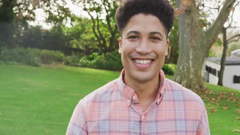 video of biracial men spending time in the garden
