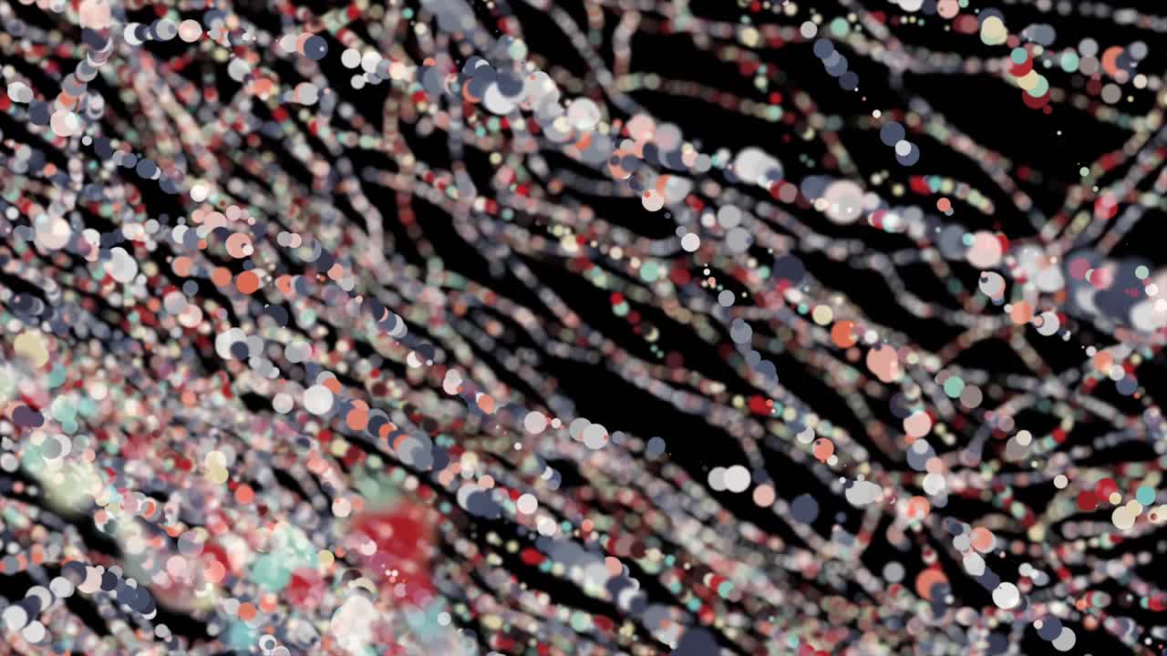 점과 선이 있는 추상적인 다채로운 배경