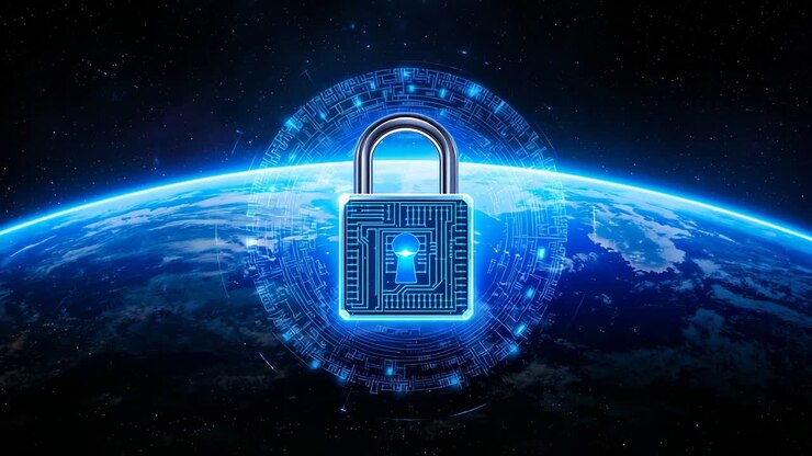 Dopo il lancio, viene mostrata l'icona di un lucchetto all'interno di un anello di circuito rotante sopra la Terra per una connettività sicura