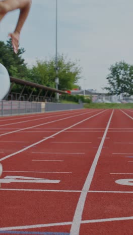 woman runner on track