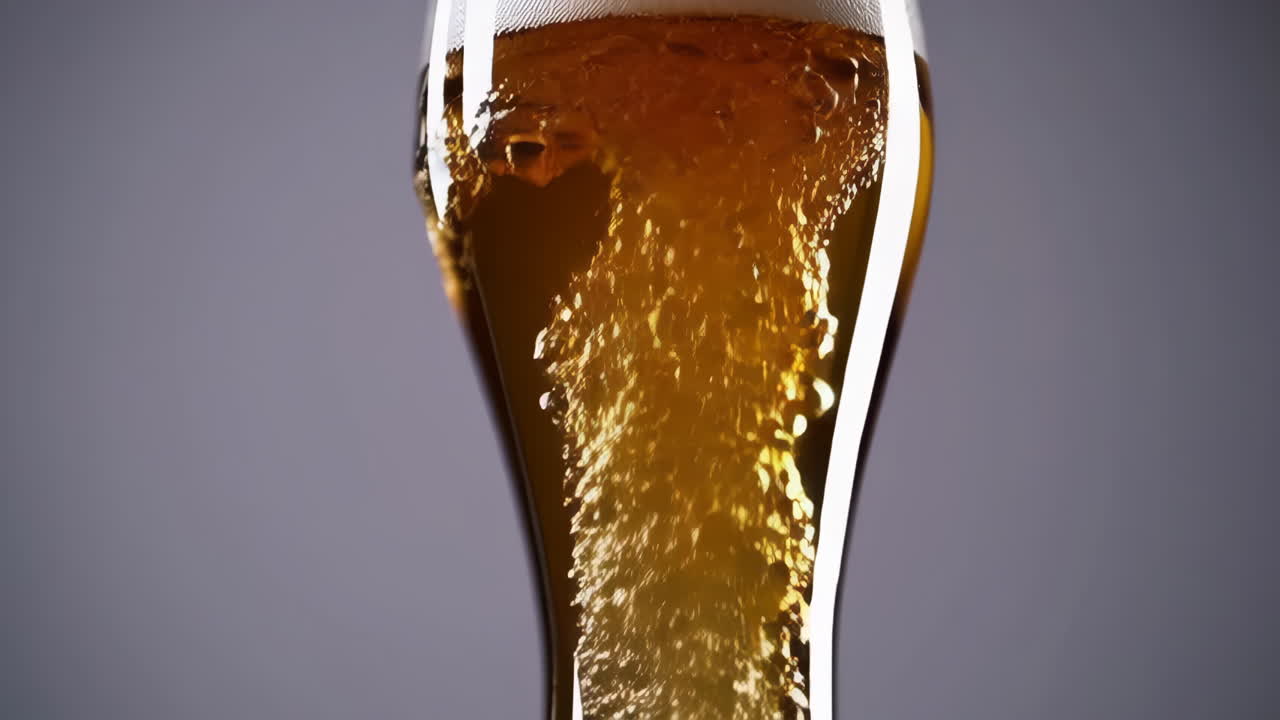 Pouring beer into a glass