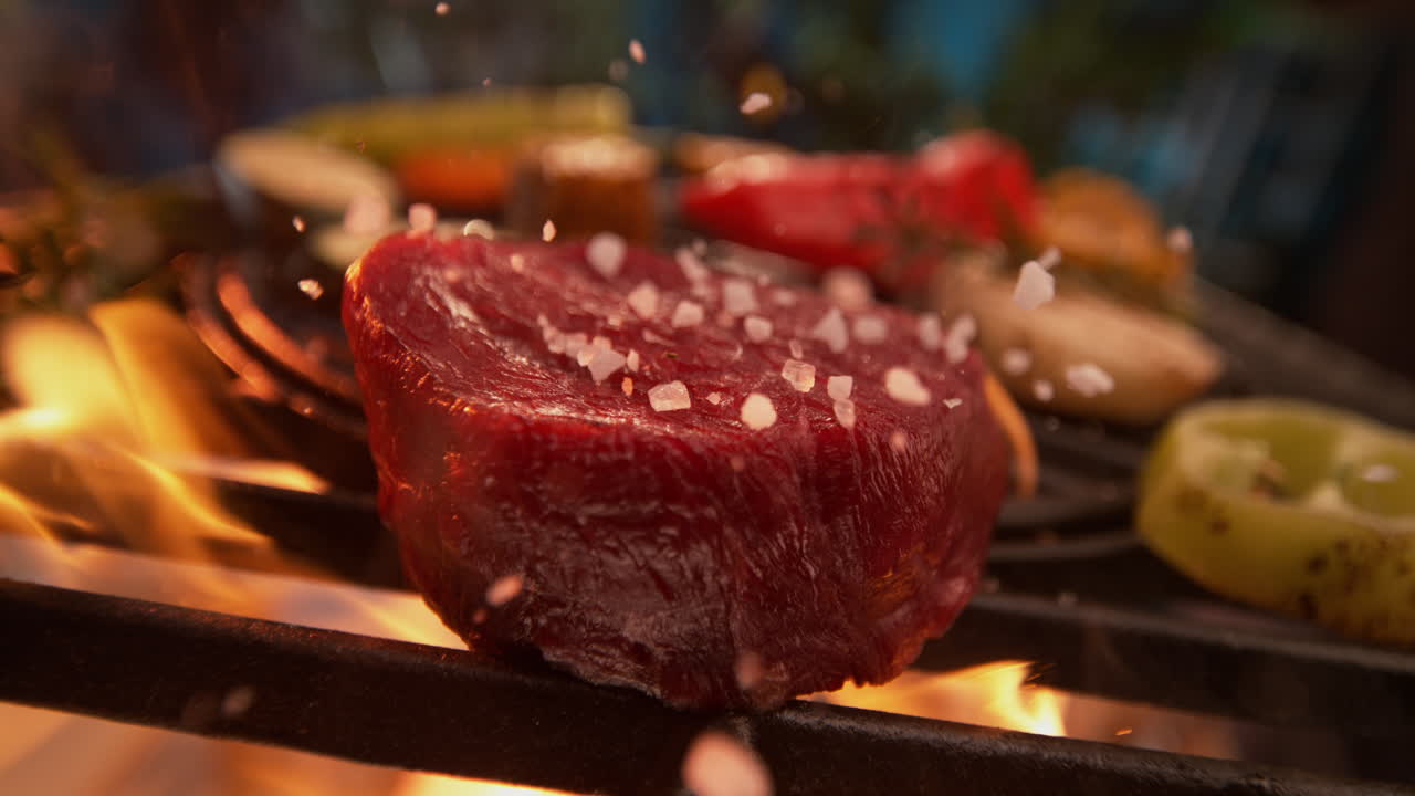 bistec a la parrilla con verduras