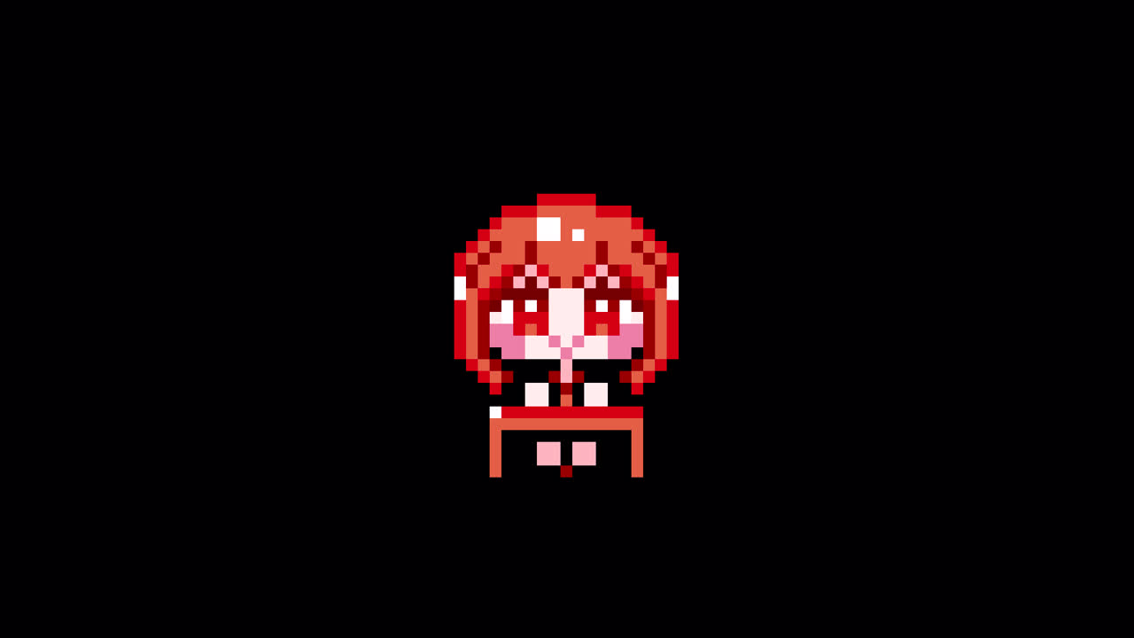 Pixel girl 01 sit at a desk Looping animation. 1080p (4).mov