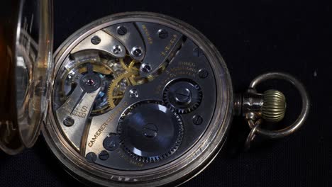 pocket watch back open to show movement