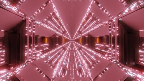 el corredor del túnel del hangar de ciencia ficción futurista con brillo, diamantes brillantes, textura navideña, renderización de movimiento en 3d, fondo en vivo, papel tapiz, imágenes gráficas en movimiento, bucle de vj.