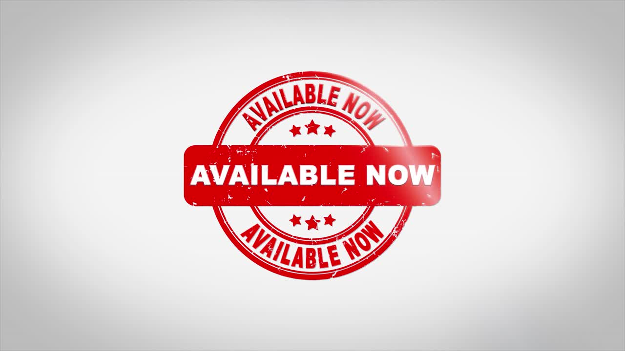 Available Now Red Stamp