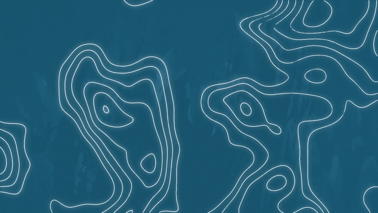 animación de un patrón de onda iluminada que se mueve contra un fondo azul.