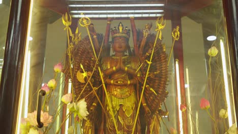 kwan yin bodhisattva statue for prayer and meditation