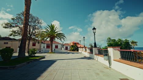 charming spanish town square