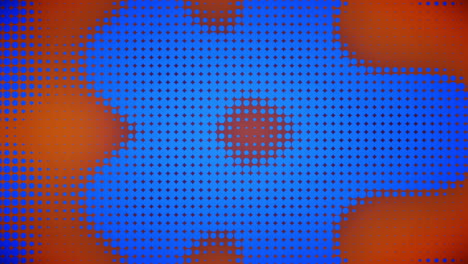 video of blue and orange dots