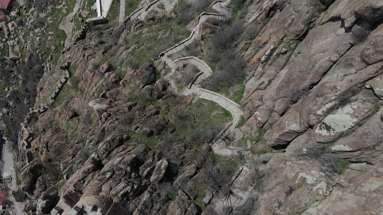 escaleras del castillo medieval
