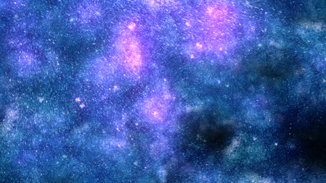 Eine-Himmlische-Kaleidoskop-Galaxie-In-Leuchtendem-Blau-Und-Lila,-Gefüllt-Mit-Sternen-Und-Nebeln