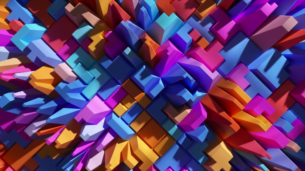 Abstract Colorful Geometric Pattern