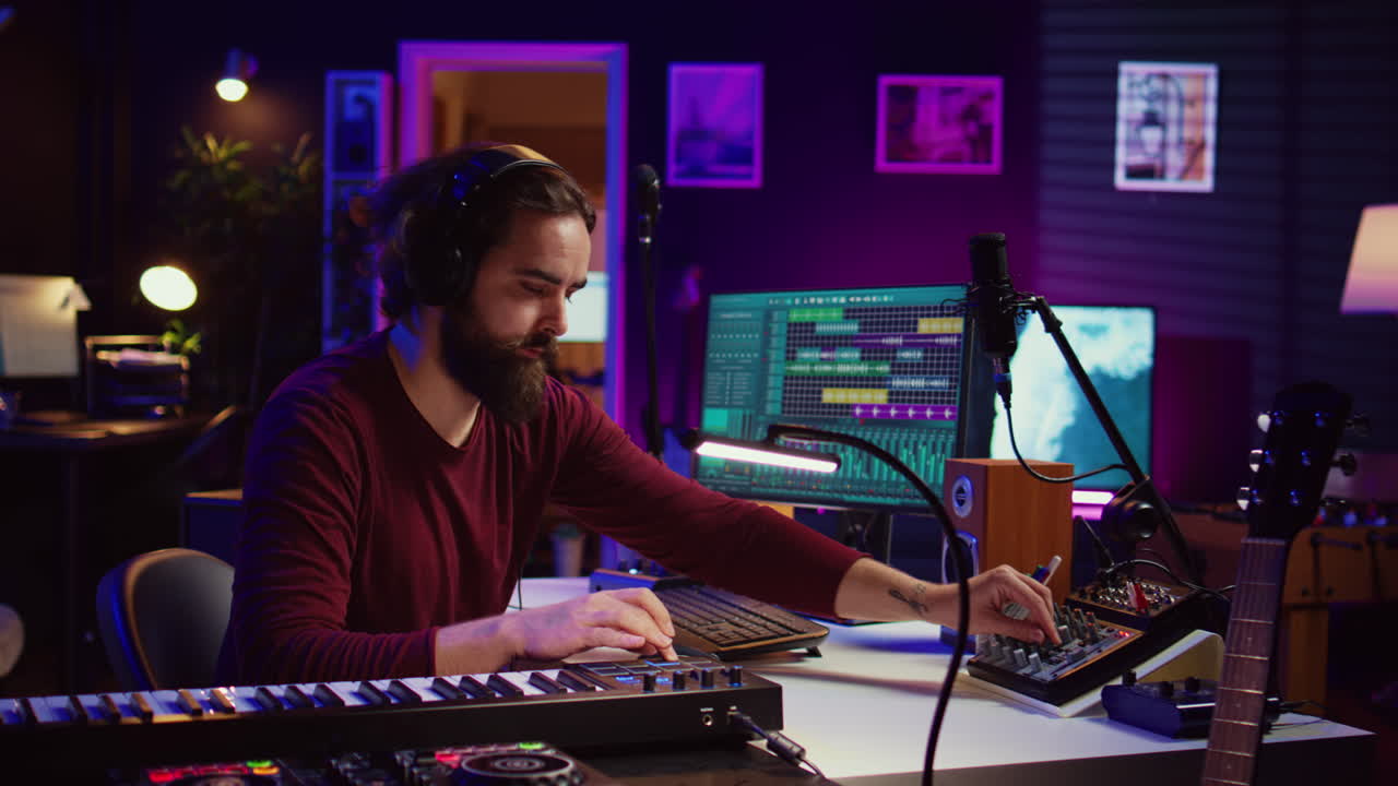 ingeniero de sonido opera equipos de grabación y supervisa las actuaciones de audio