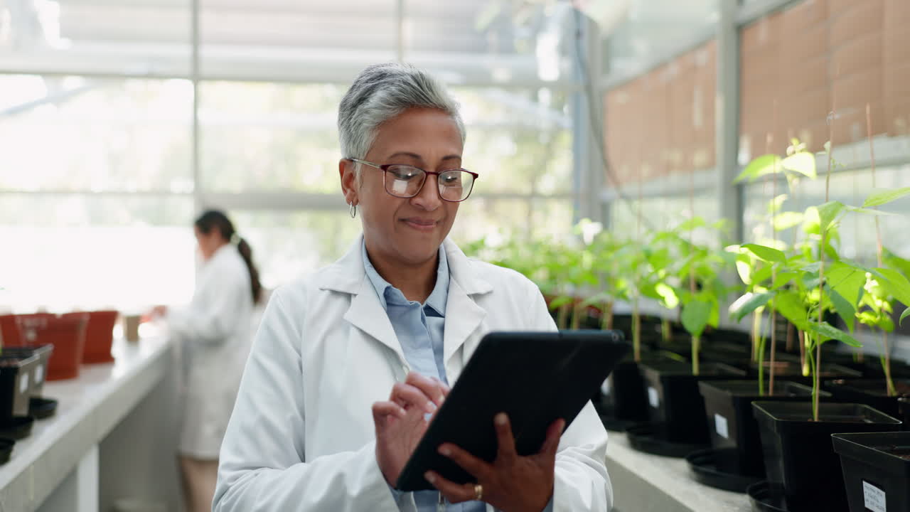 tableta, retrato y sostenibilidad con un viejo