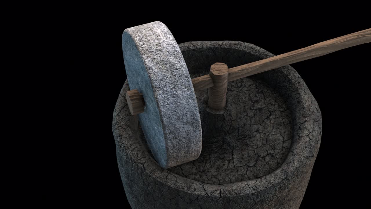 오래된 밀가루 공장 - 위에서 보는 - 회전 루프