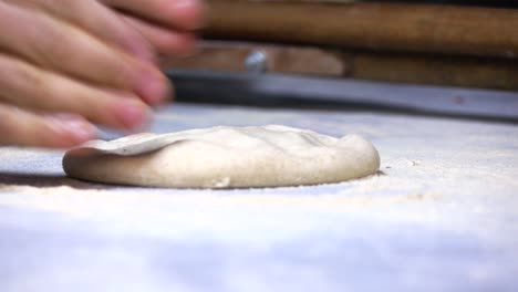 making pita at a bakery