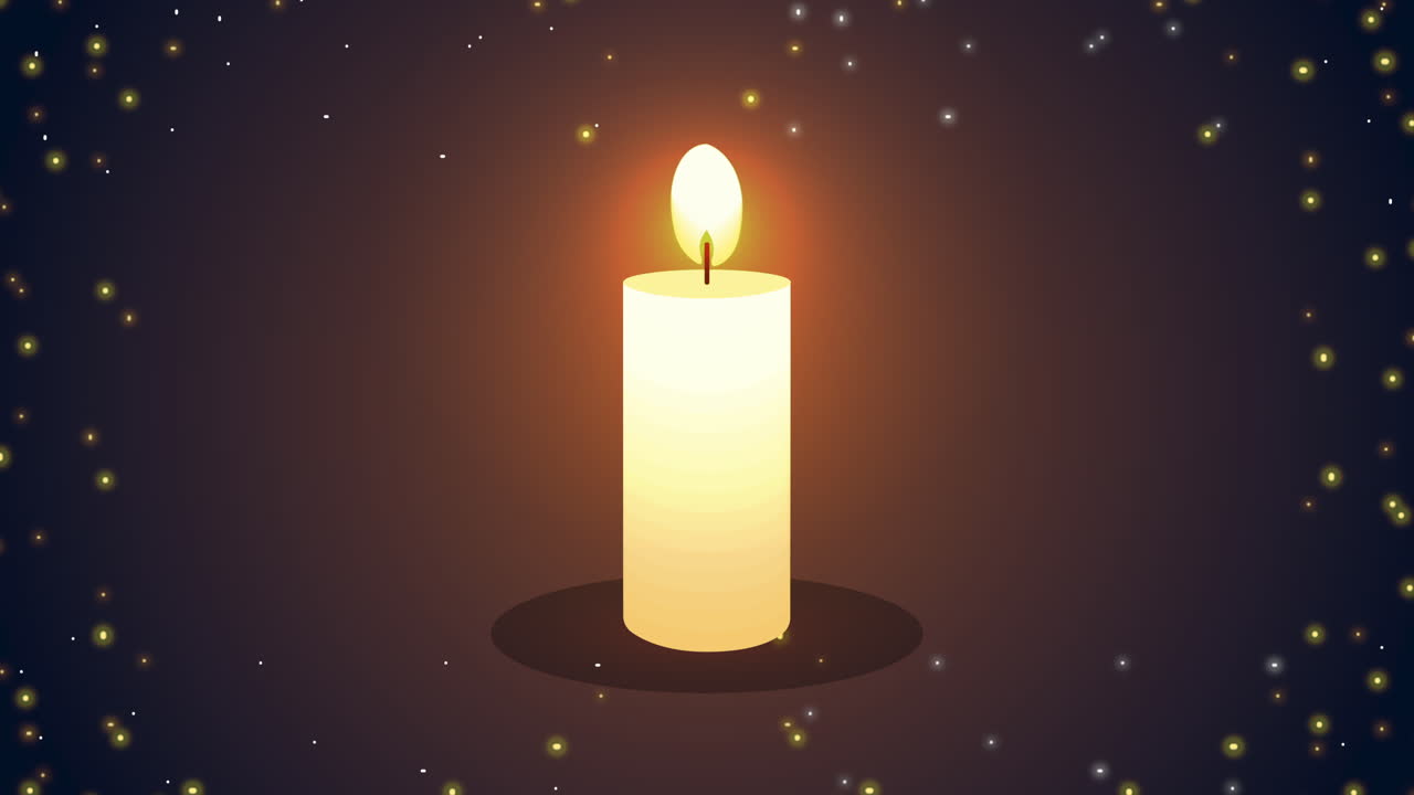 어두운 배경에 있는 단 하나의 불