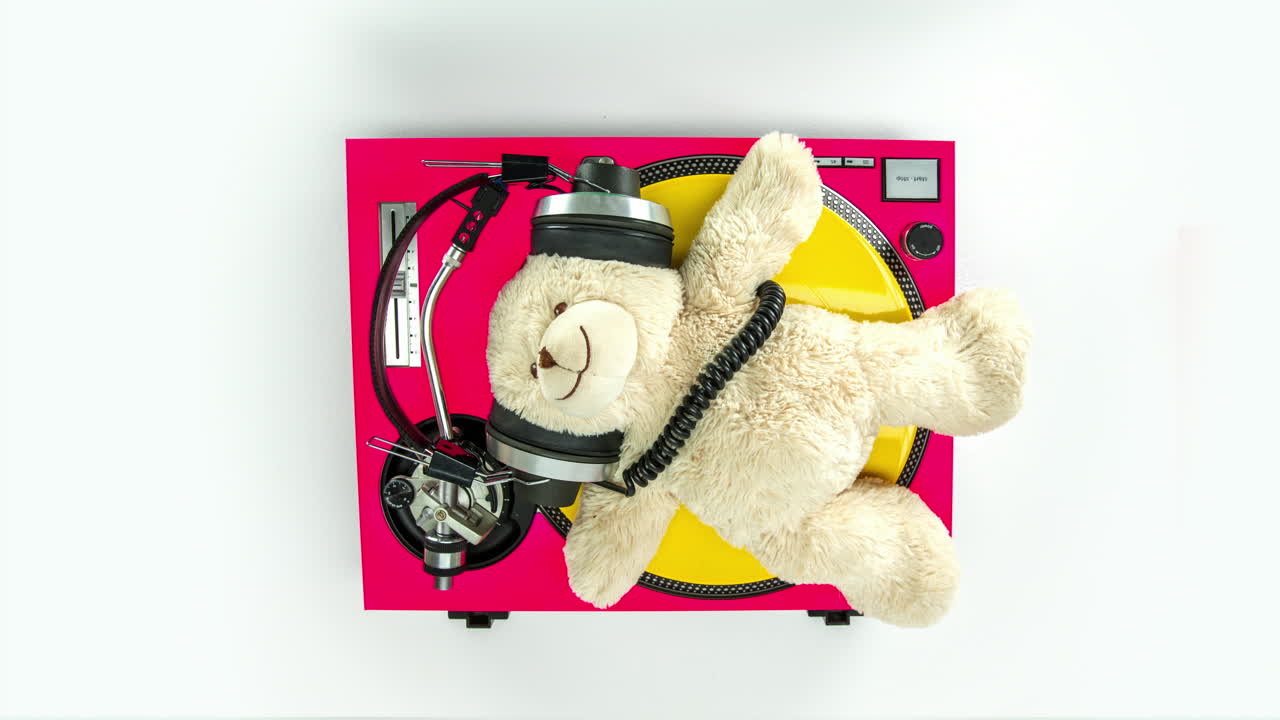 el dj del oso de peluche