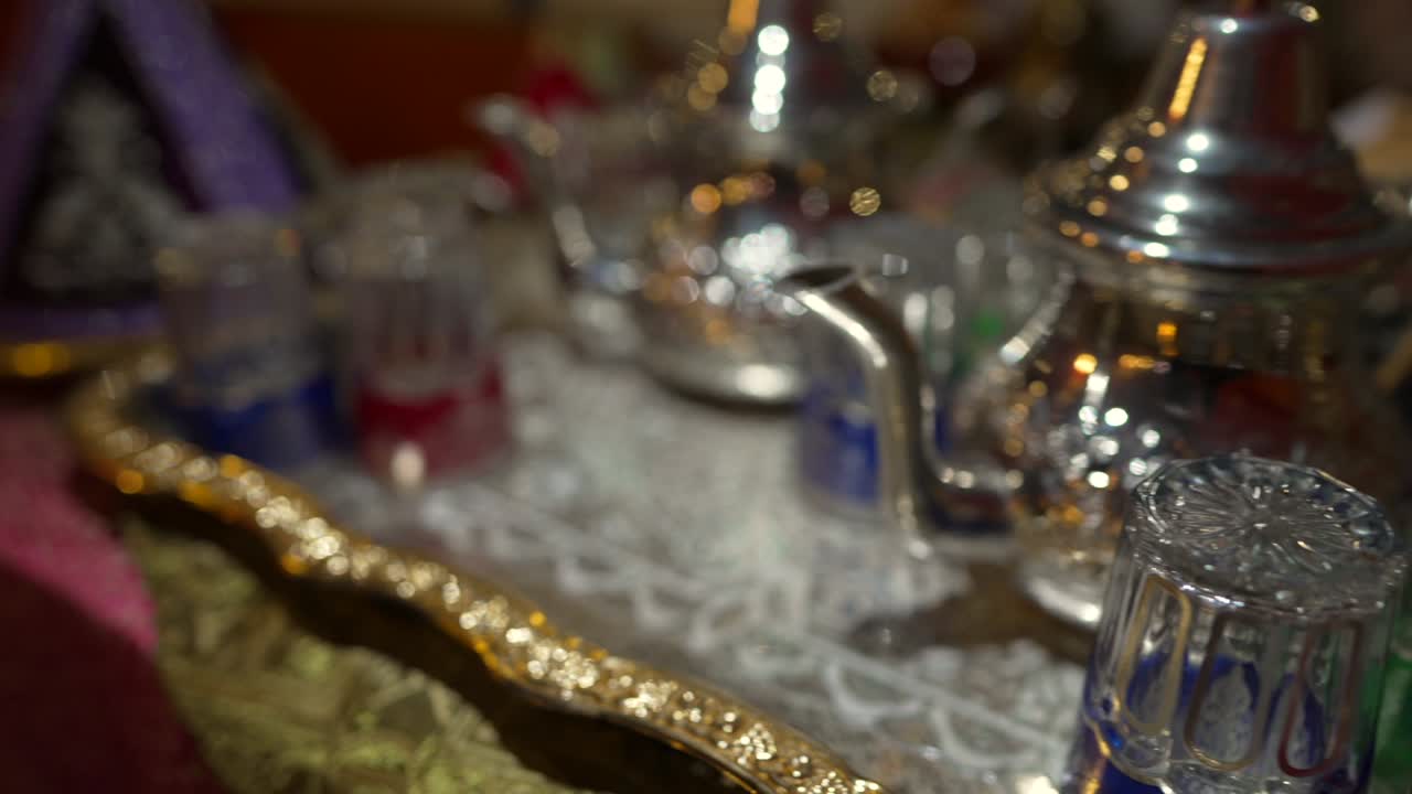 가까운 모로코 차 세트