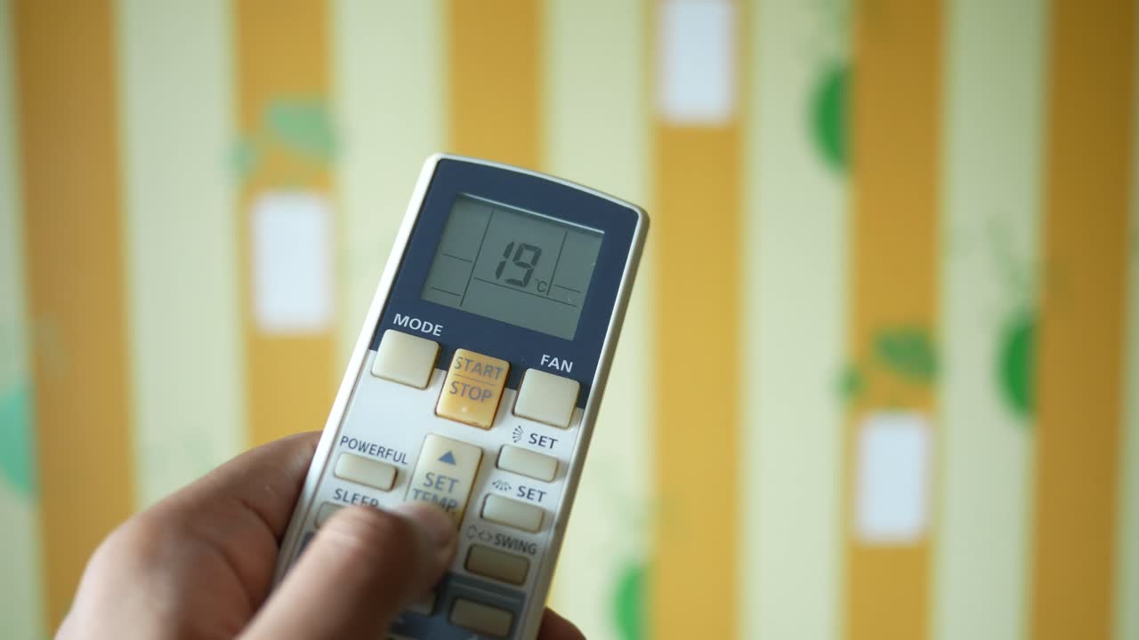 에어컨 온도 조절