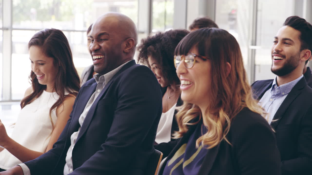 The crowed has a sense of humor today