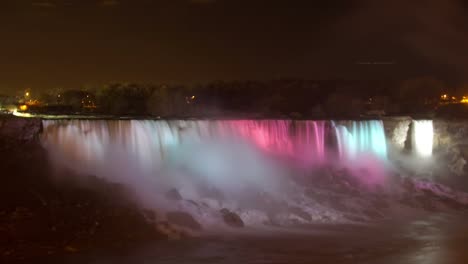 niagara falls night colours