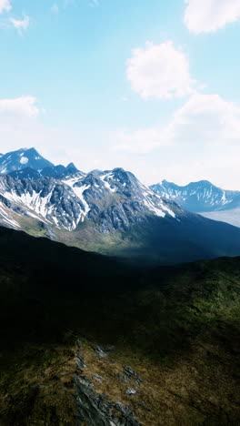 stunning view of snow-capped mountains