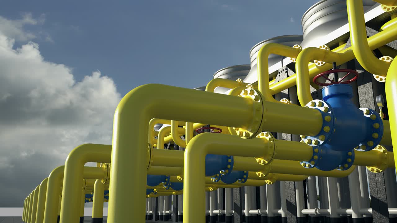 압축 스테이션에서 냉각기 냉각 시스템, 공기와 물이 온도를 낮추는 열 교환기, 무거운 산업을위한 완벽한 루프