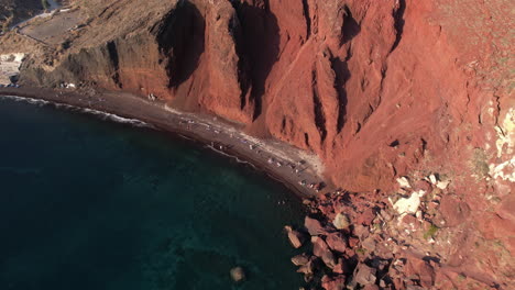 red beach, santorini island, greece