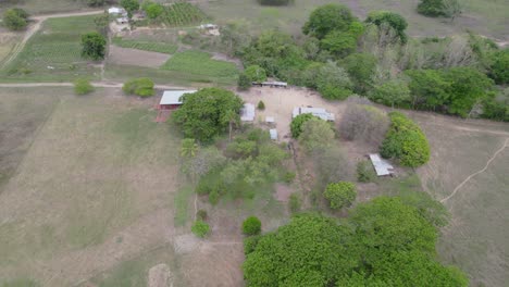 finka quesera farmland in guanarito, peaceful rural landscape, aerial view