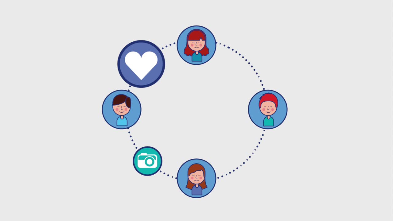 grupo de niños y niñas dibujos animados artículos de redes sociales