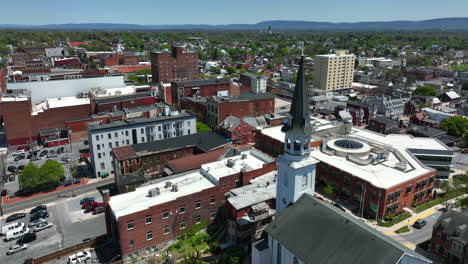 aerial of hagerstown maryland skyline