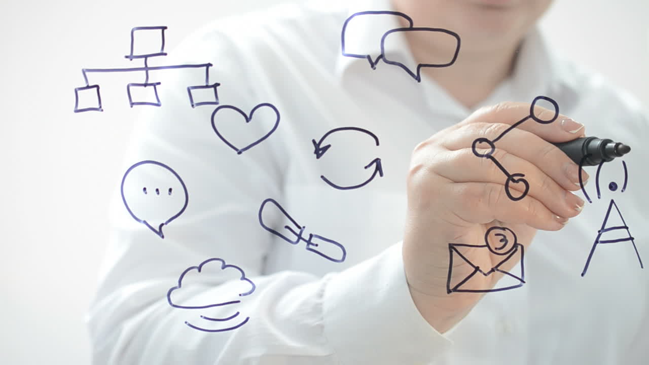Comunicazione globale. Disegniamo e scriviamo con un pennarello.