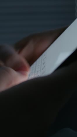 person using a smartphone at night