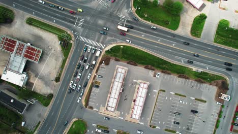 Bellavue-Plaza-Aerial-in-southwestern-Nashville,-Tennessee