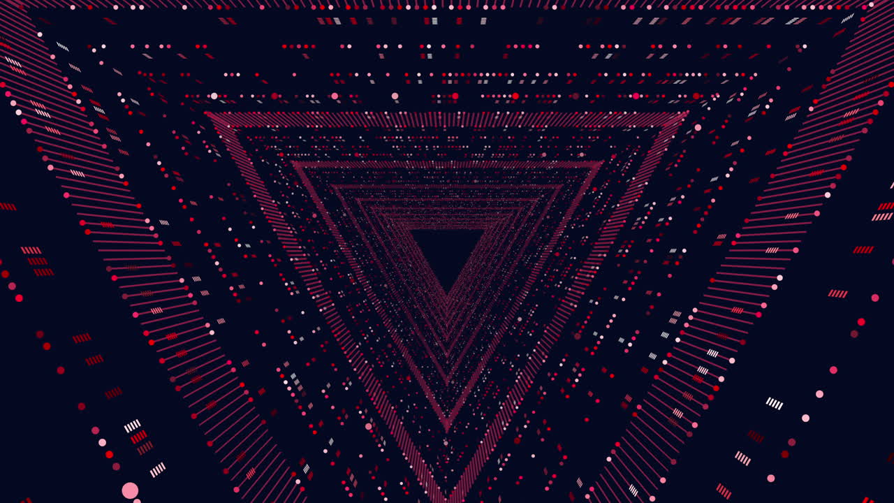 Mysterious red and black triangular grid captivating 3d rendering