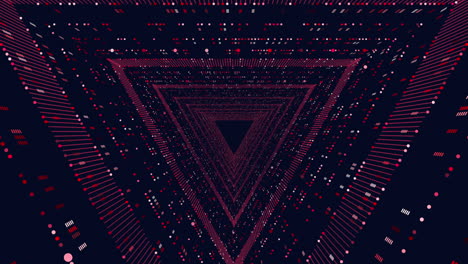 mysterious red and black triangular grid captivating 3d rendering