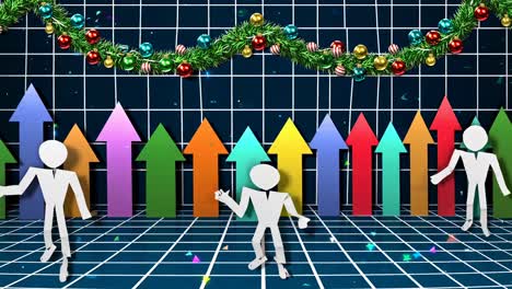 kerstgroei grafiek illustratie