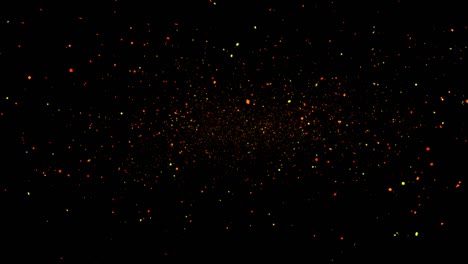 confeti cuadrado papel de colores cayendo por el bucle sin costuras animación 4k en fondo negro