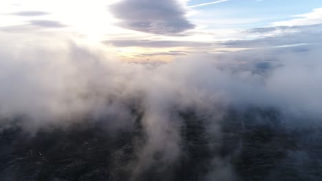 mountain cloud top view landscape