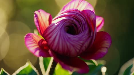 primer plano de una hermosa flor de ranúnculo
