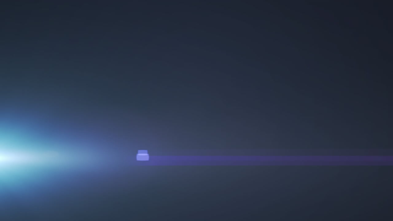 Animation of light blinking over navy background