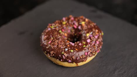 chocolate sprinkled donut