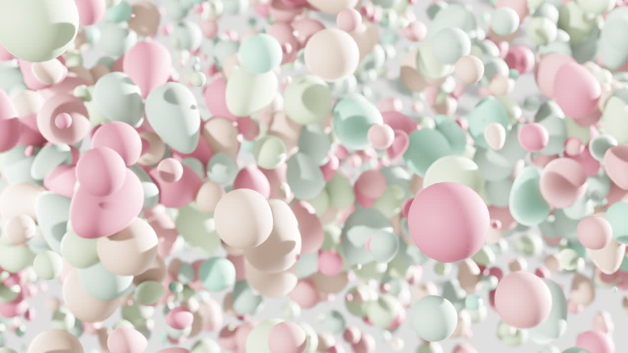Floating Pastel Eggs