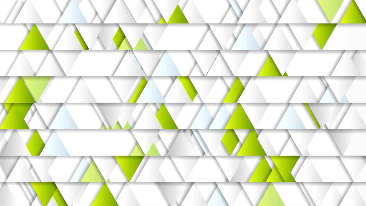 triángulos tecnología geométrica animación de video abstracta