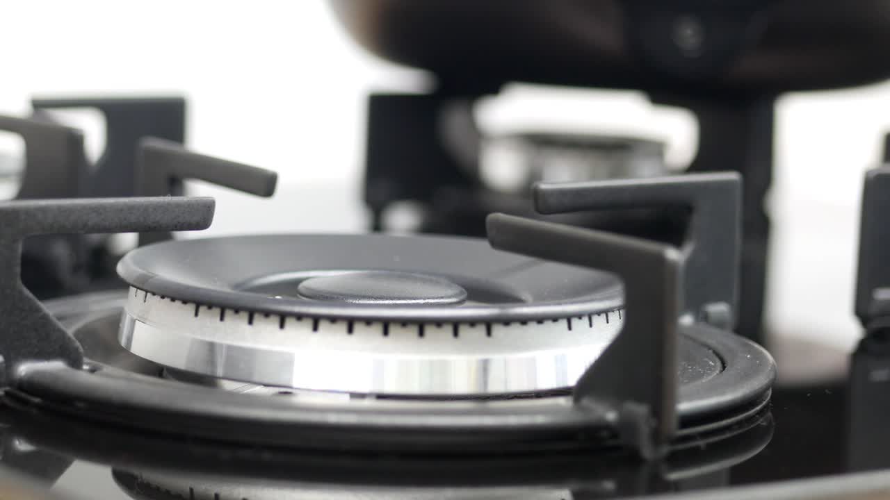 крупный план газовой печи