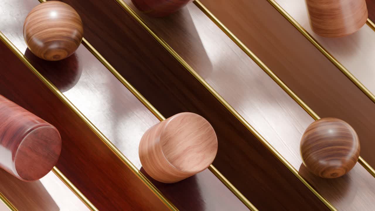 Geometric Wood Table